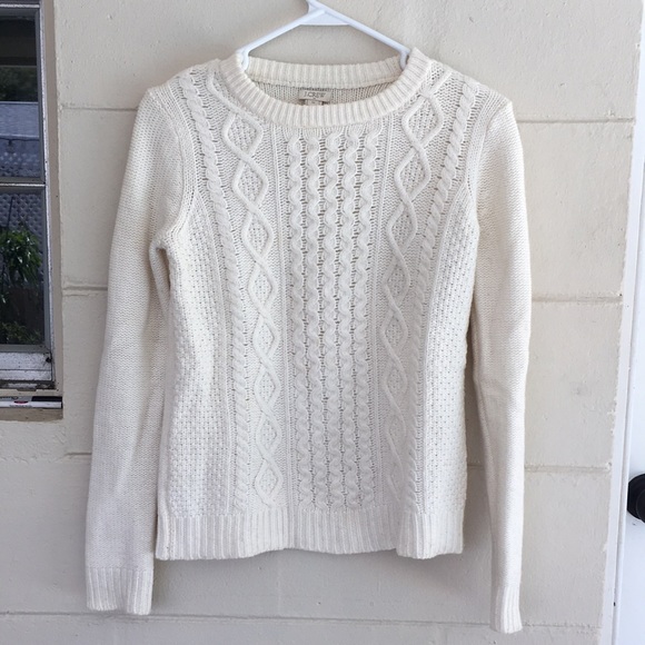 J. Crew Cable knit sweater - Picture 1 of 4